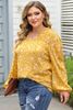 Picture of CURVY GIRL FLORAL RUCHED BLOUSE